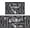 Black, variant on Anti Fatigue Kitchen Rug Set of 2 Non Slip Cushioned Kitchen Mats for Floor Waterproof Comfort Kitchen Rugs and Mats Farmhouse Chef Mats Floor Carpet for Sink,Laundry Room,Colorful