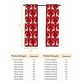 thumbnail image 6 of Fsddascl Red Christmas Elk Blackout Curtains for Bedroom/Living Room, Thermal Insulated Kitchen Curtains, Xmas Deer Snowflakes Winter Holiday Grommet Darkening Window Treatment Drapes 52"x72"x2, 6 of 6