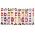 thumbnail image 7 of Yayeee Kitchen Curtains Tier Set of 2 Light Filtering 57"x24" Over Sink Window Panels, Colorful Jam, 7 of 7