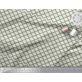 thumbnail image 3 of Soimoi Green Heavy Satin Fabric Quaterfoil Damask Print Fabric by Yard 54 Inch Wide, 3 of 3