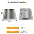 thumbnail image 3 of Marada 8-10IN Cash Window Drop-In Deal Tray Business Banks 304 Stainless Steel Multiple, 3 of 6