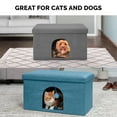 thumbnail image 6 of FurHaven Pet Products Large Pet House Ottoman for Dogs & Cats - Ocean Blue, 6 of 10