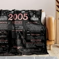 thumbnail image 3 of 18th Birthday Gifts for Girls 18th Birthday Decorations for Girl Happy Birthday Gifts for 18 Year Old Girls Teen Girls Gifts Ideas for Daughter Sister Bestie Back in 2005 Blanket 60x50Inch, 3 of 6