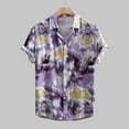 thumbnail image 2 of WREESH Men's Graphic Print Hawaiian Shirt Short Sleeve Button-Down Cotton Beach Shirt, Vintage Floral Design with Chest Pockets, 2 of 8