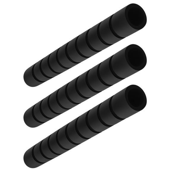 FRCOLOR 3pcs Portable Pull-up Bar Handle Cover Anti-slip Design Black Foam for Home Fitness