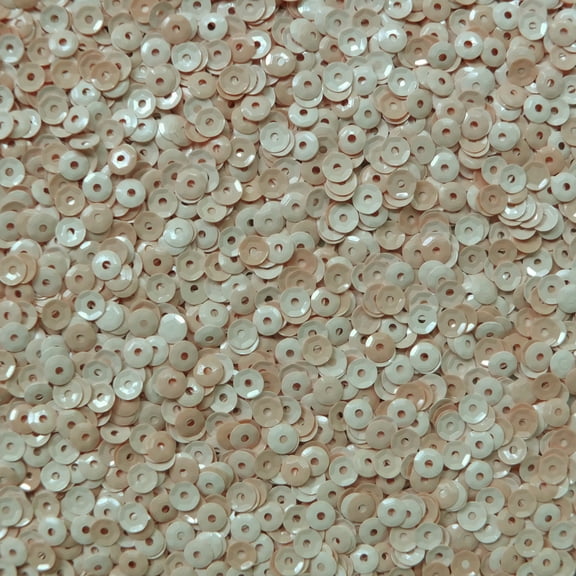 Peach Pink Cup Sequins 4mm Opaque Made in USA