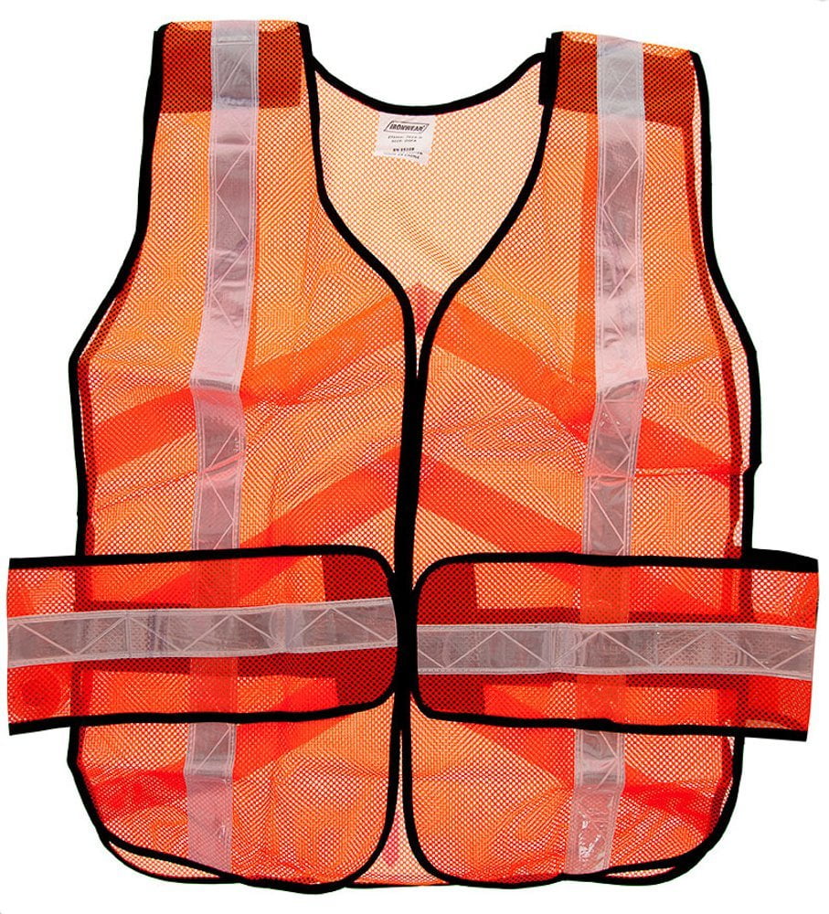 SE Safety Vest Orange Color 25x19in. EP7015O, Orange Color By Sona