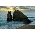 thumbnail image 2 of Blaustein, Alan 32x23 Black Ornate Wood Framed with Double Matting Museum Art Print Titled - Monterosso Seaside #5, 2 of 4