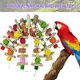 thumbnail image 2 of Juguetes Grandes Loros de Mástica Juguetes Color Jaula de Madera de Madera Juguete Nueces de Maíz Juguete Natural Para Guacamátricos Grises Africanos y Otras Aves Grandes, 2 of 4