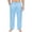 Blue-1, variant on Mens Metallic Shiny Pants Elastic Waistband Wide Leg Trousers with Drawstring Pockets Dance Party Stage Performance Pants