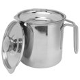 thumbnail image 3 of Recipiente de acero inoxidable con filtro para aceite y asa, para cocinar y freír (1300 ml), 3 of 14