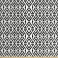 thumbnail image 1 of Tribal Fabric by the Yard, Abstract Sketchy Like Rectangulars Composed with Stripes and Circles Design, Upholstery Fabric for Dining Chairs Home Decor Accents, Black and White by Ambesonne, 1 of 4