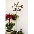 thumbnail image 3 of EZ Vane Hummingbirds Weathervane — Garden Mount, Wind Cups, Antique Copper Finish, Steel with Durable Triple Powder Coating, Handcrafted in USA, 3 of 10