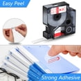 thumbnail image 2 of GREENCYCLE 4PK 12mm 7m Red on Clear Label Tape Compatible for Dymo D1 45012 LabelManager LabelPoint LabelWriter Label Maker, 2 of 7