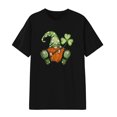 thumbnail image 4 of QIPOPIQ T-Shirts à Manches Courtes pour Femmes Col Rond T-Shirts de la Saint-Patrick T-Shirts Vert Trèfle Tunique T-Shirt St Patricks Day Hauts Surdimensionnés T-Shirts de Vacances T-Shirts Graphiques Offres, 4 of 5