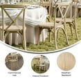 thumbnail image 4 of Flash Furniture 2 Pack Commercial Light Oak Indoor/Outdoor Wood Look Resin Cross Back Chair, 4 of 11
