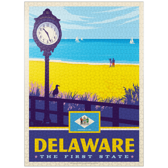 MyPuzzle - Delaware: The First State - Premium 1000 Piece Jigsaw Puzzle for Adults