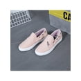 thumbnail image 5 of Fangasis Women Skate Shoe Comfort Flats Zipper Canvas Sneaker Sports Lightweight Sneakers Pink 37, 5 of 6