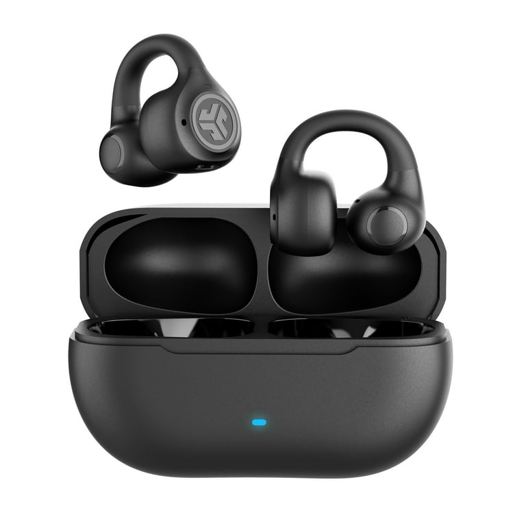 上品スタイル Black, Earbuds, Open Flex JLab Open-Ear Hr 21+ Design, Clip ヘッドホン