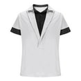 thumbnail image 3 of Chiccall Mens Hiking Shirts Colorblock 2025 Short Sleeve Button Casual Summer Fashion Shirts, 3 of 5