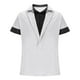 thumbnail image 3 of Blusa y camisa de manga corta con cuello vuelto para hombre, camiseta informal de moda de color liso con solapa, camiseta de manga corta con cuello redondo, blusa para hombre, 3 of 5
