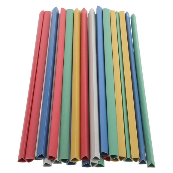 OULII Professional Plastic Sliding Bars for Office Document Management 25Pcs