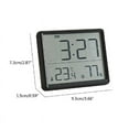 thumbnail image 3 of Modern Digital Wall Clock Battery Powered Quiet Alarm Clock Digital Display, 3 of 17