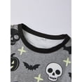 thumbnail image 6 of Halloween Family Pajama Set Ghost Pumpkin Pattern Long Sleeve PJs Set Sleepwear, 6 of 9