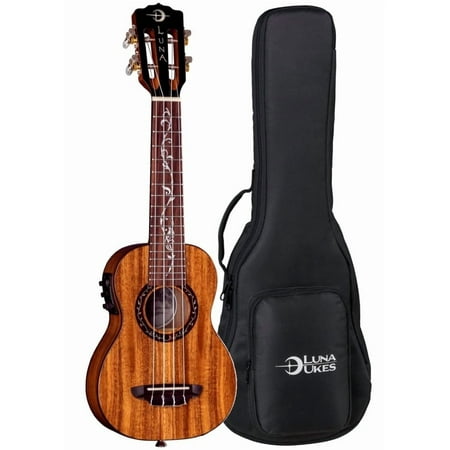 Luna Vineyard Koa Soprano Ukulele with Preamp - Natural