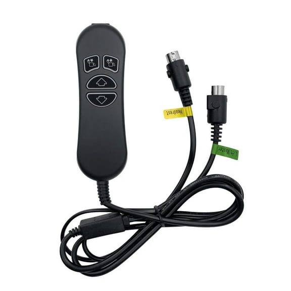 4 Button Dual 5 Pin Lift Chair Remote Replaces HSW304 Controller Hand Control Replacement for Power Recliner
