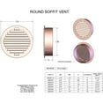 thumbnail image 4 of Round Soffit Vent With Screen (1" - 6"), 4 of 4