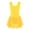 Yellow, variant on Kids Girls Sleeveless Chiffon Ruched Ballet Dance Dress Ballerina Princess Dancewear Black 10