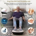 thumbnail image 3 of FIT KING Foot Circulation Stimulator with EMS TENS Pads, Pain Relief Massager, White, 3 of 5