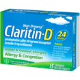 thumbnail image 5 of Claritin-D 24 Hour Non-Drowsy Allergy and Congestion Tablet, 15 Count, 5 of 5
