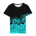 thumbnail image 4 of T Shirts for Women Women Fashion Summer Printed Regular Women Short Sleeves Round Neck, 4 of 6