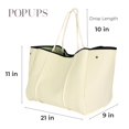 thumbnail image 3 of Bolsa de neopreno grande POPUPS para mujer, color amarillo pastel, 3 of 9