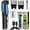 Blue, variant on Professional 2-in-1 Vacuum Hair Clipper & Beard Trimmer for Men | Automatic Hair Suction, Rechargeable & Waterproof | Cordless Travel Razor with Combs