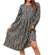 thumbnail image 1 of Vestidos Para Mujer Casual Maxi Vestidos Moda Casual Otoño Invierno Cuello Cuadrado Floral Manga Larga Cuello Cuadrado Vestido de Media Pantorrilla Odeerbi  ODB137715, 1 of 7