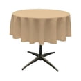 thumbnail image 1 of TCpop58R-KhakiP03 LA Linen Nappe en Popeline de Polyester, Kaki - 58 Po. Ronde, 1 of 4