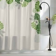 thumbnail image 2 of Palm Leaves Shower Curtain Set, Waterproof Shower Curtains for Bathroom, Farmhouse Summer Tropical Leaf Flowers Washable Fabric Cloth Bath Curtain for Bathtub Decoration with Hooks 48x72 Inches, 2 of 9