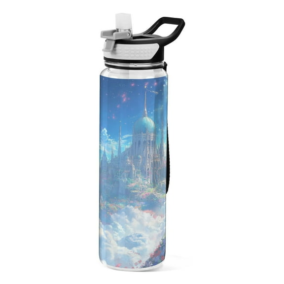 BZSMCE Sport Bottle The Skyward Fortress Outdoor sports Water Bottle Size: 10.4x3in