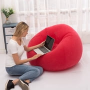 Tkrady Inflatable Lazy Sofa, Inflatable Sofa Flocking Sofa Lazy Chair