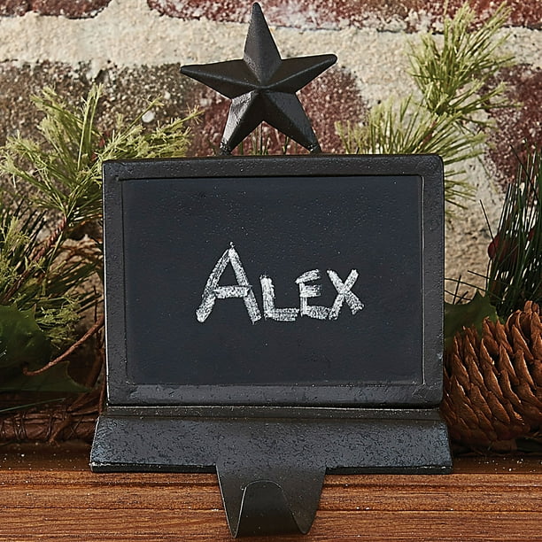 Chalkboard Christmas Stocking Hanger Holder Walmart Com