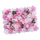 thumbnail image 5 of Fondo de panel de pared con flores artificiales, panel floral, fondo de panel con flores rosas rosa oscuro rosa claro, 5 of 9