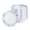 Blue 8 oz, variant on Paper Bowls, 60 Count 8 oz Colourful Brush Stroke Pattern Disposable Heavy Paper Bowls, Microwave Safe and Leak-Proof for Parties, BBQs, Garden Parties, Picnics and Family Gatherings