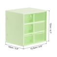 thumbnail image 2 of Uxcell Cosmetic/Makeup Organizer Box, 6 Drawers for Cosmetics Bathroom, Green, 2 of 5
