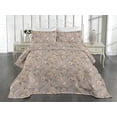 thumbnail image 2 of Ambesonne Birds and Nature Quilted Bedspread Set 3 Pcs, Wingy Animals Art, Twin, Pale Ceil Blue Cream, 2 of 4