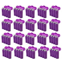 Twenty (20) EBC Battery AA AAA Purple Plastic Battery Storage Case Holder Box USA Ship