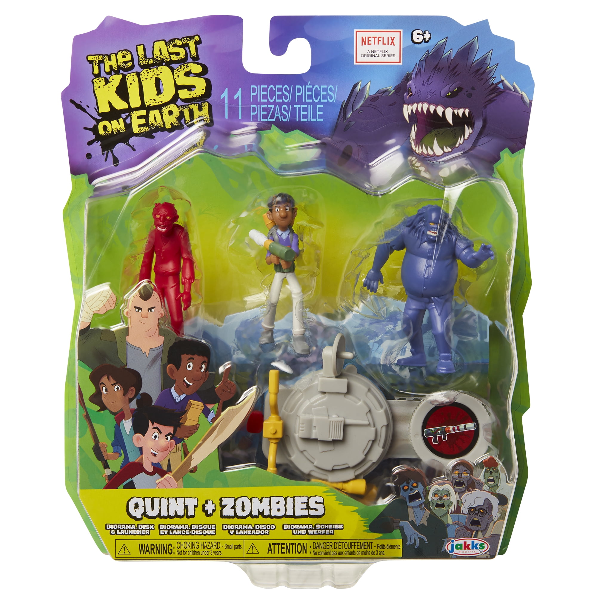 Last Kids On Earth Hero Pack Quint + Zombies Action Figure Set, 11