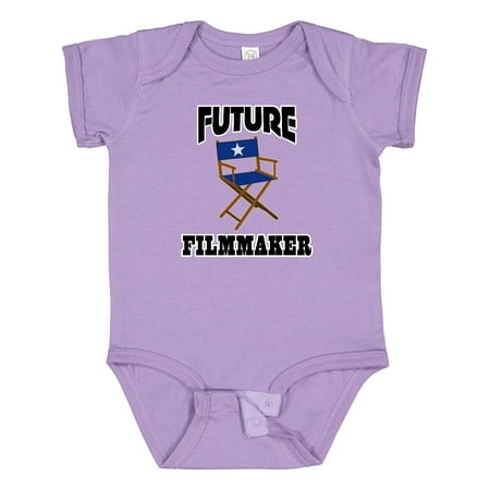 

Inktastic Future Filmmaker Director Chair Gift Baby Boy or Baby Girl Bodysuit
